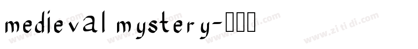medieval mystery字体转换